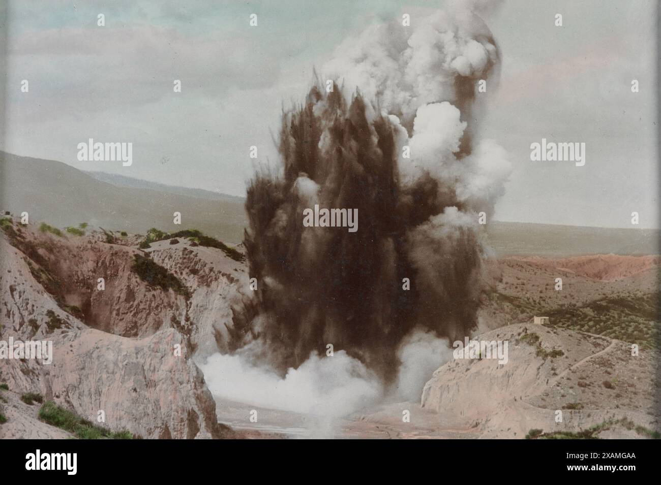 Waimangu Geysir, 1900er Jahre. Stockfoto