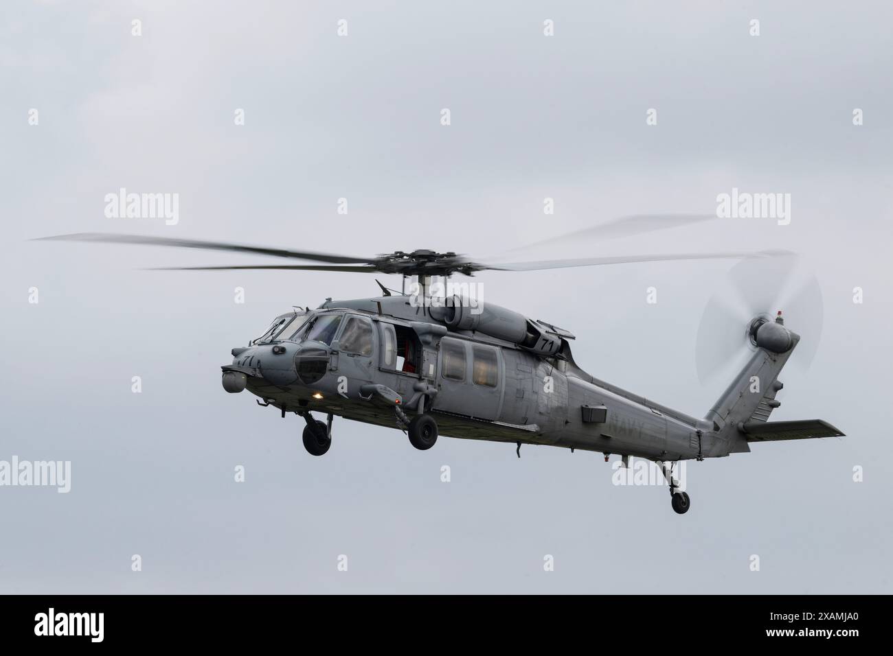 Sikorsky SH-60/MH-60 Seahawk „Sea Hawk“ von der United States Navy, während des NATO-Tiger-Treffens in Schleswig ab, Jagel, Deutschland. Juni 2024. (Foto: Cody Froggatt/News Images) in Jagel, Deutschland am 7.6.2024. (Foto: Cody Froggatt/News Images/SIPA USA) Credit: SIPA USA/Alamy Live News Stockfoto