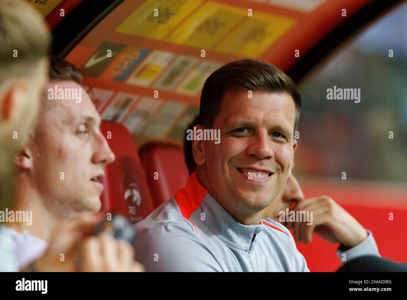 Wojciech Szczesny während des Freundschaftsspiels zwischen Nationalmannschaften aus Polen und der Ukraine bei PGE Narodowy, Warschau, Polen Stockfoto