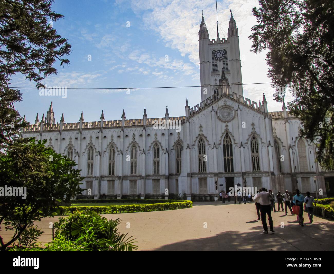 Kalkutta, Westbengalen, Indien. 16. November 2013: Dieses Bild zeigt die St. Pauls Kathedrale in Kalkutta, Westbengalen, Indien. Stockfoto