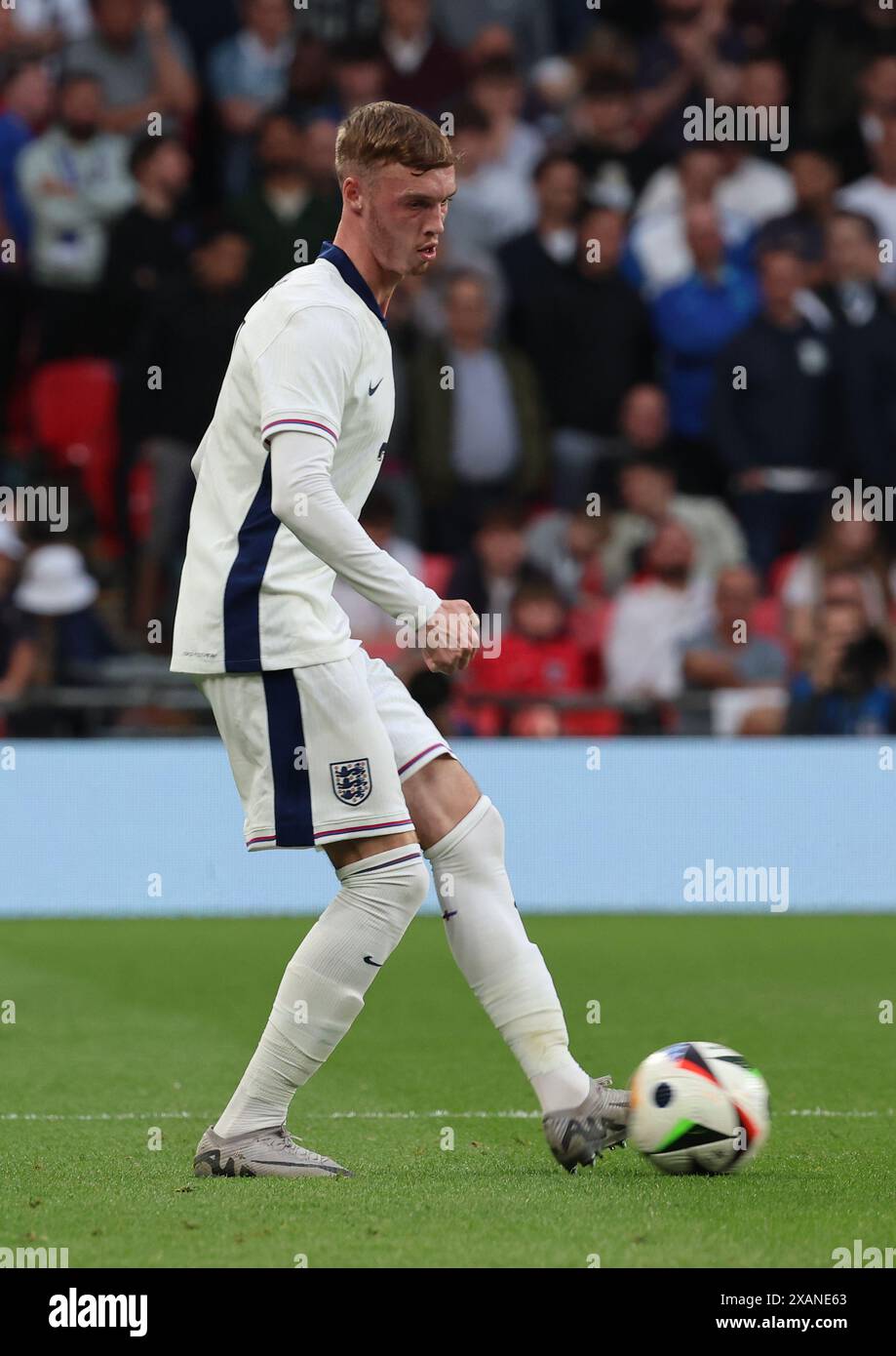 London, Großbritannien. Juni 2024. Cole Palmer (Chelsea) aus England im Kampf während der internationalen Freundschaft zwischen England und Island im Wembley-Stadion - 07. Juni 2024. Quelle: Action Foto Sport/Alamy Live News Stockfoto