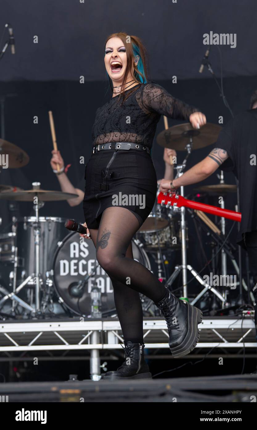 Als Dezember fällt das Slam Dunk Festival 2024, Hatfield Park, Hertfordshire, Großbritannien Stockfoto