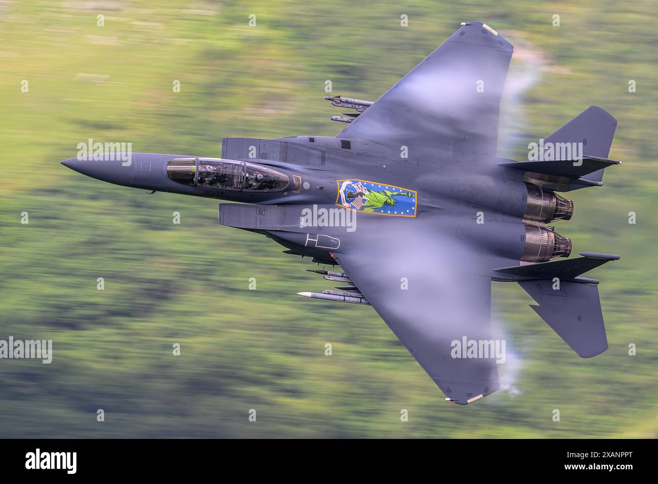 Mach Loop USAF F15 Low-Level-Training Stockfoto