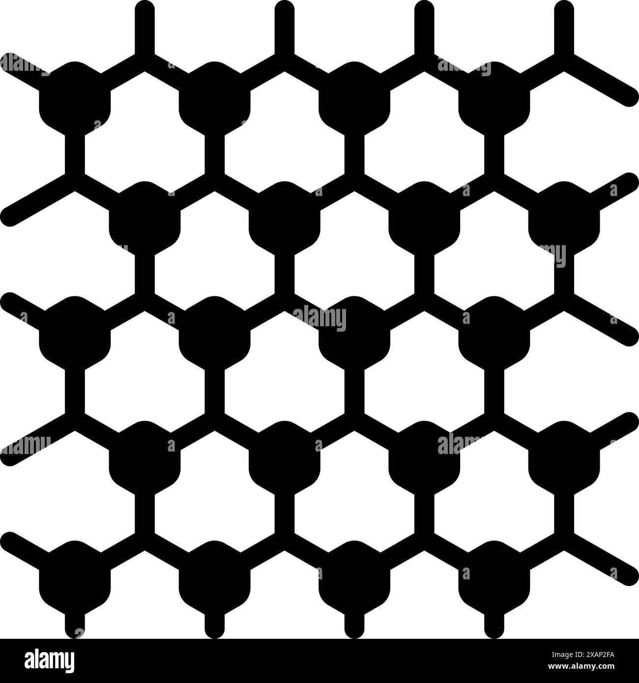 Symbol für Graphen, atomare Skala Stock Vektor