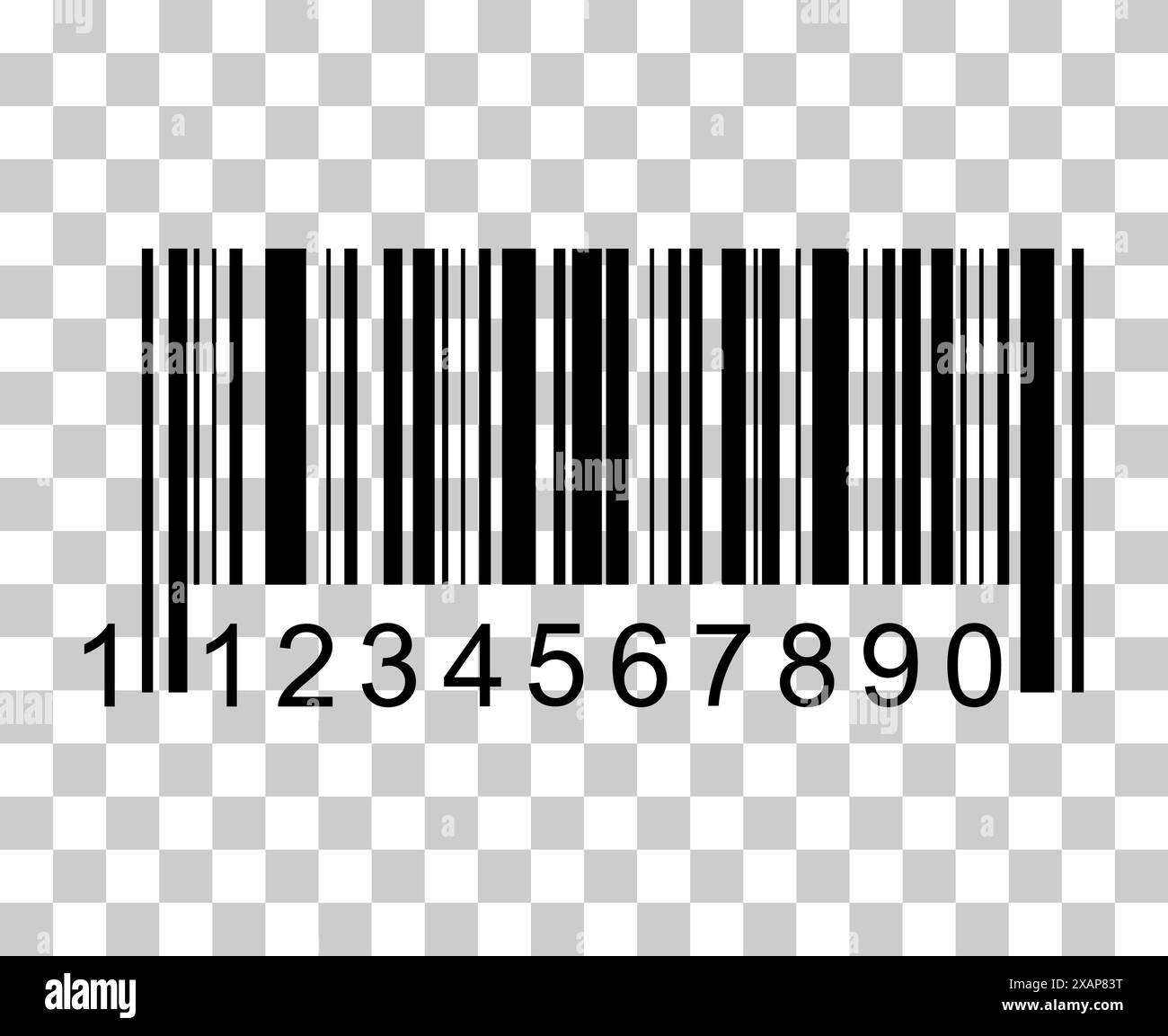Barcode-Vektorsymbol. Barcode für flaches Web-Design. Isolierte Darstellung. Stock Vektor