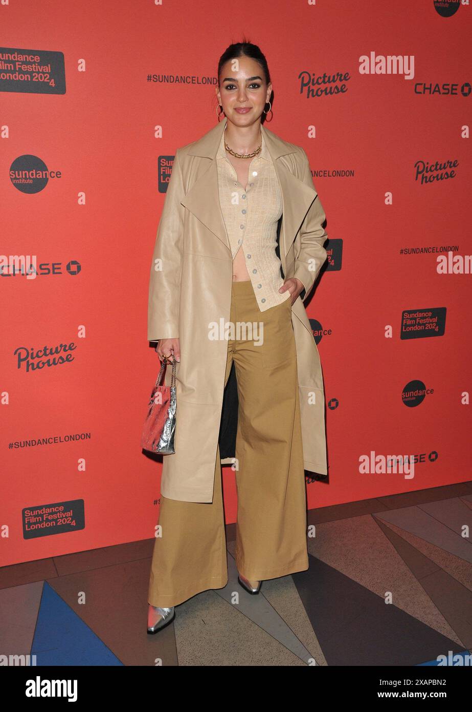 London, Großbritannien. Juni 2024. Melissa Barrera bei der britischen Filmpremiere „Your Monster“, Sundance Film Festival London Day 2, Picturehouse Central, Ecke Shaftesbury Avenue und Great Windmill Street, am Freitag, den 7. Juni 2024 in London, England, Großbritannien. CAP/CAN ©CAN/Capital Pictures Credit: Capital Pictures/Alamy Live News Stockfoto