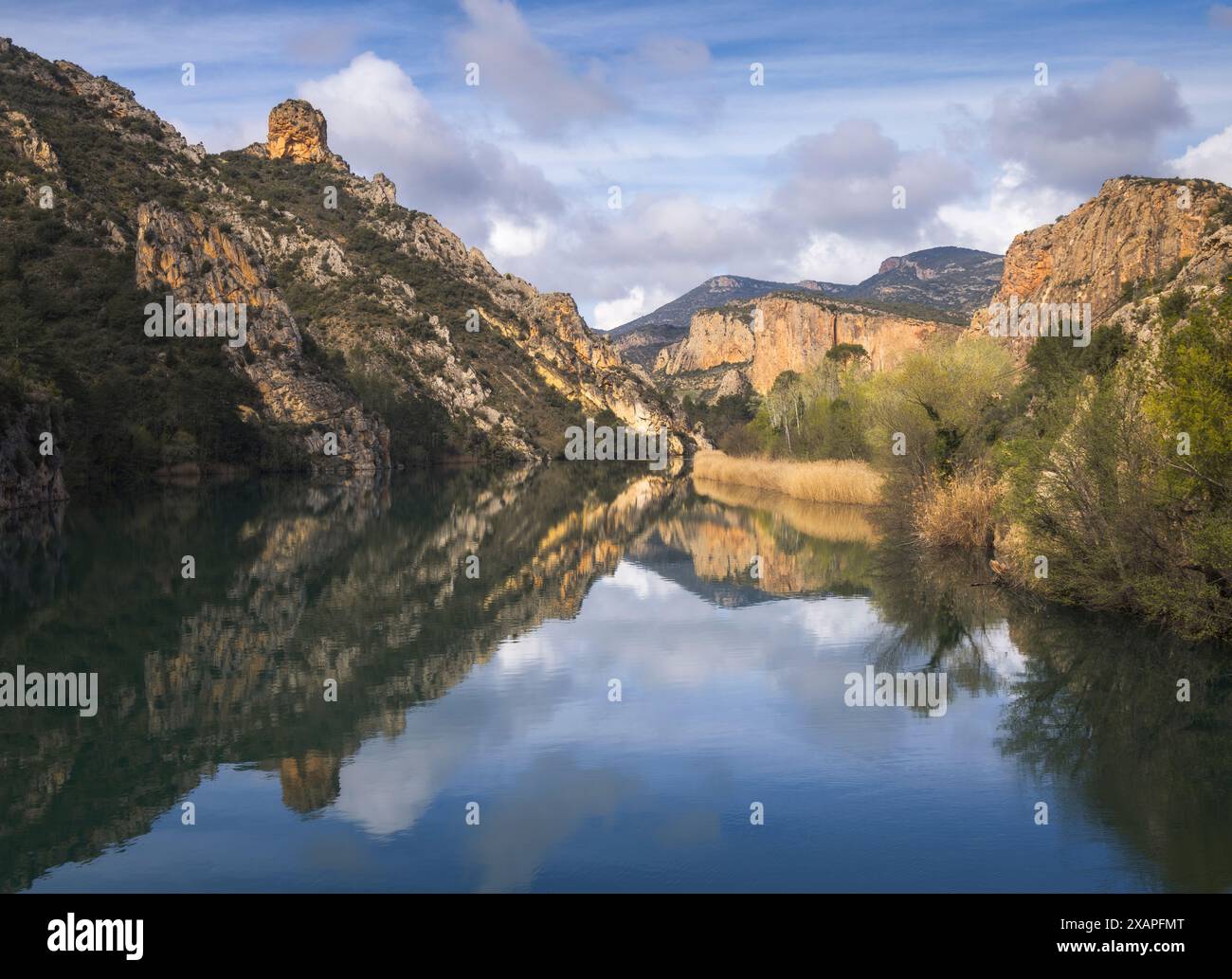 Stausee von Sant Llorenc de Montgai in Lleida, Katalonien Stockfoto