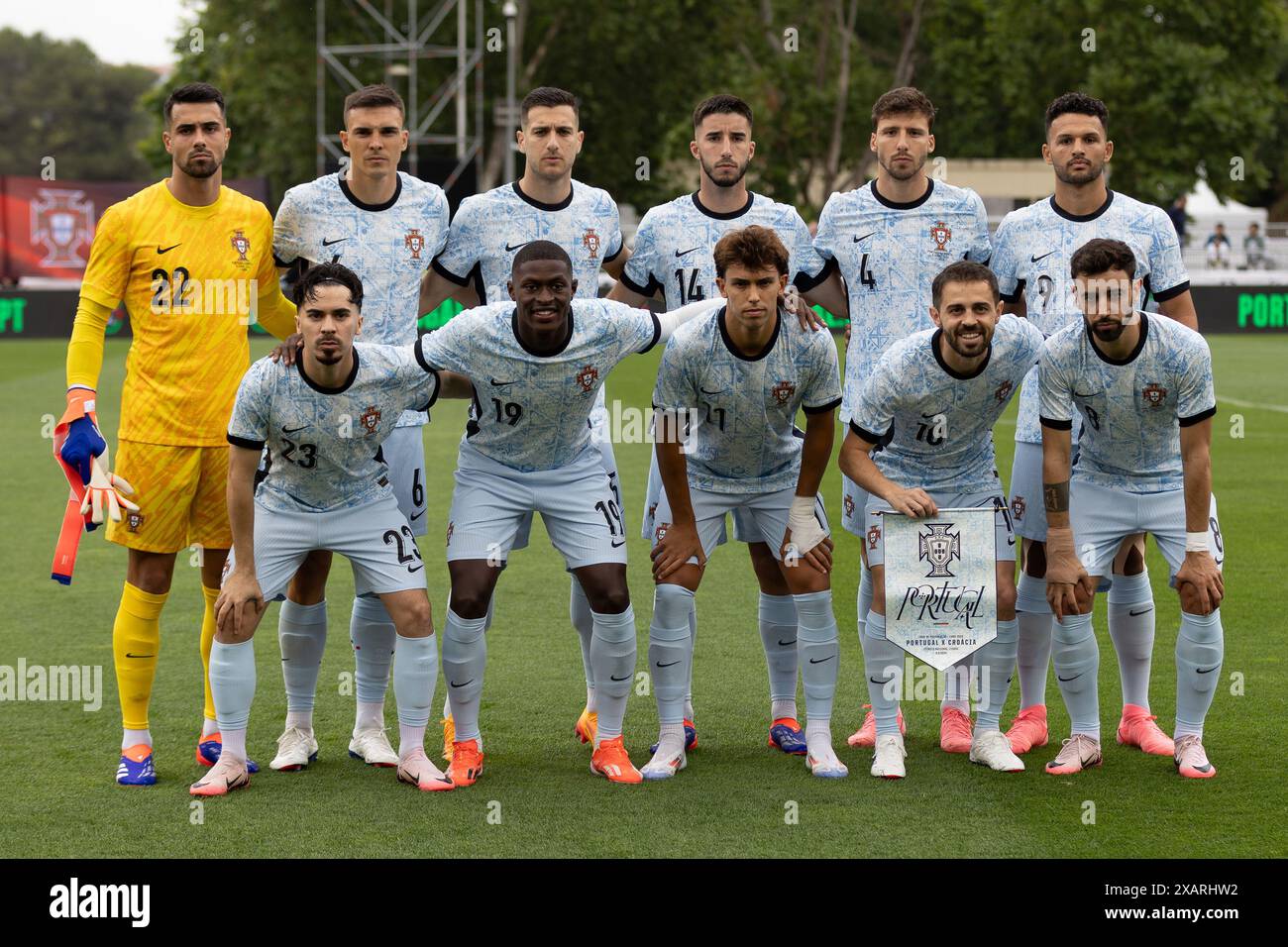 UNE 08, 2024. Lissabon, Portugal. Portugal Starterteam für das internationale Freundschaftsspiel, Portugal gegen Kroatien Credit: Alexandre de Sousa/Alamy Live News Stockfoto