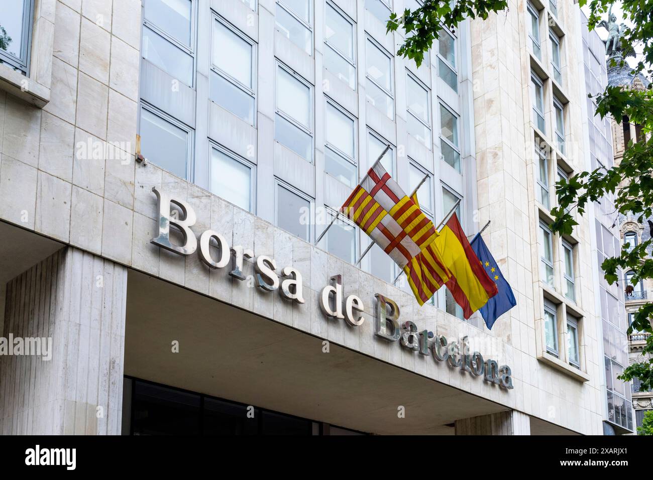 Barcelona Börse Stockfoto