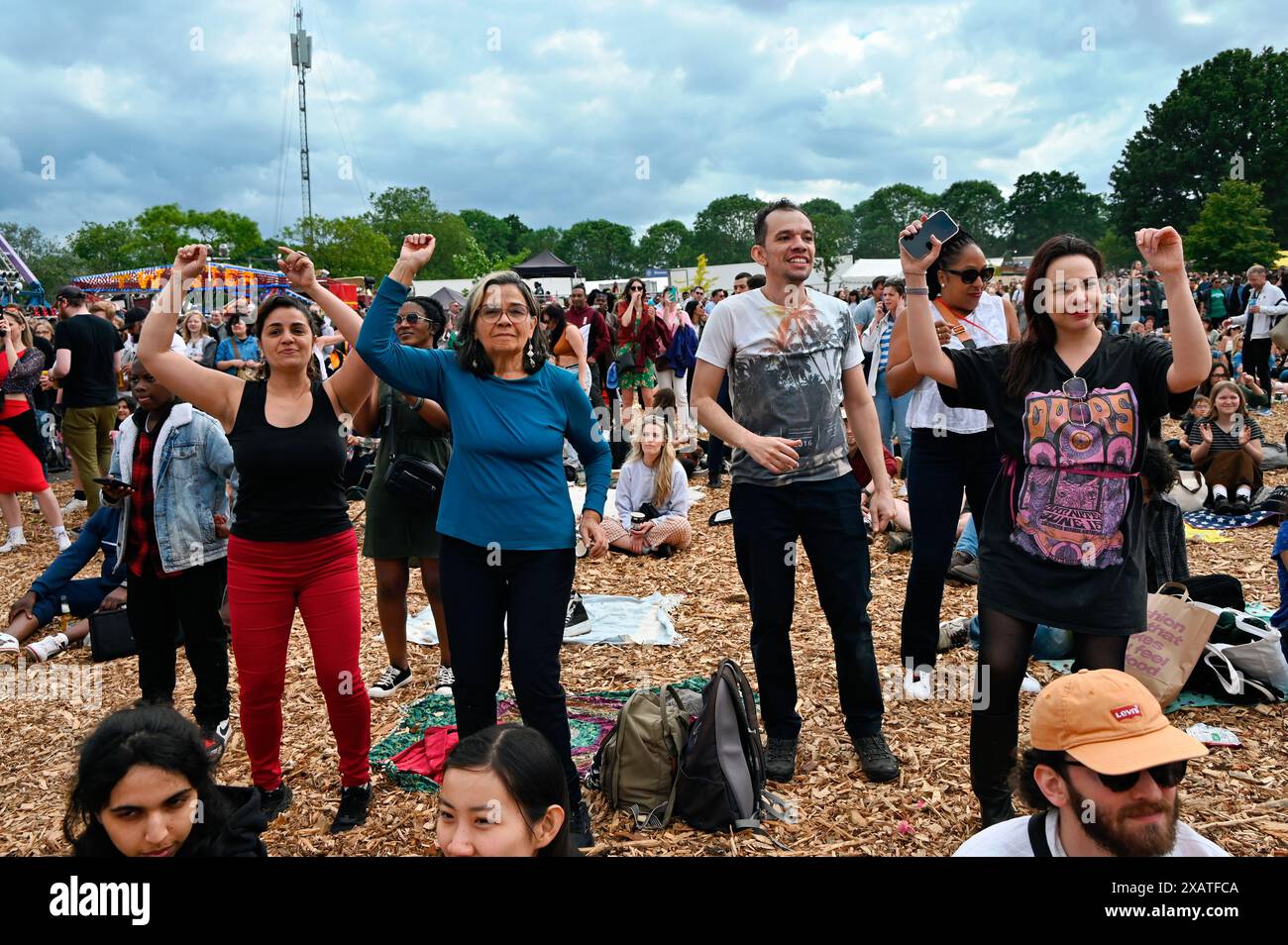 London, Großbritannien. Juni 2024. Tausende von Besuchern der Lambeth Country Show 2024 heißen Sommertag im Brockwell Park, London, Großbritannien. Quelle: Siehe Li/Picture Capital/Alamy Live News Stockfoto