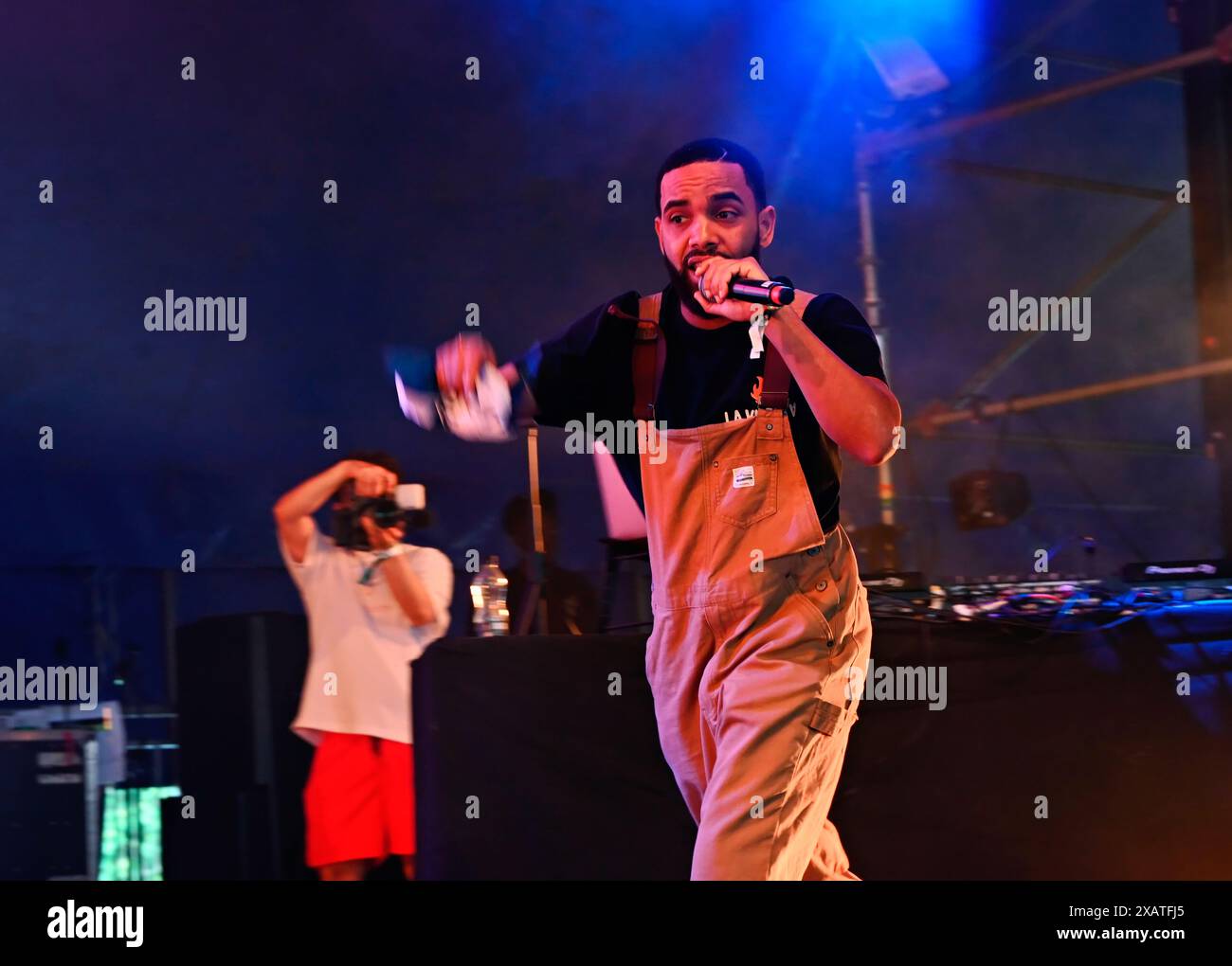 London, Großbritannien. Juni 2024. White Monkey tritt bei der Lambeth Country Show 2024 im heißen Sommertag im Brockwell Park in London auf. Quelle: Siehe Li/Picture Capital/Alamy Live News Stockfoto