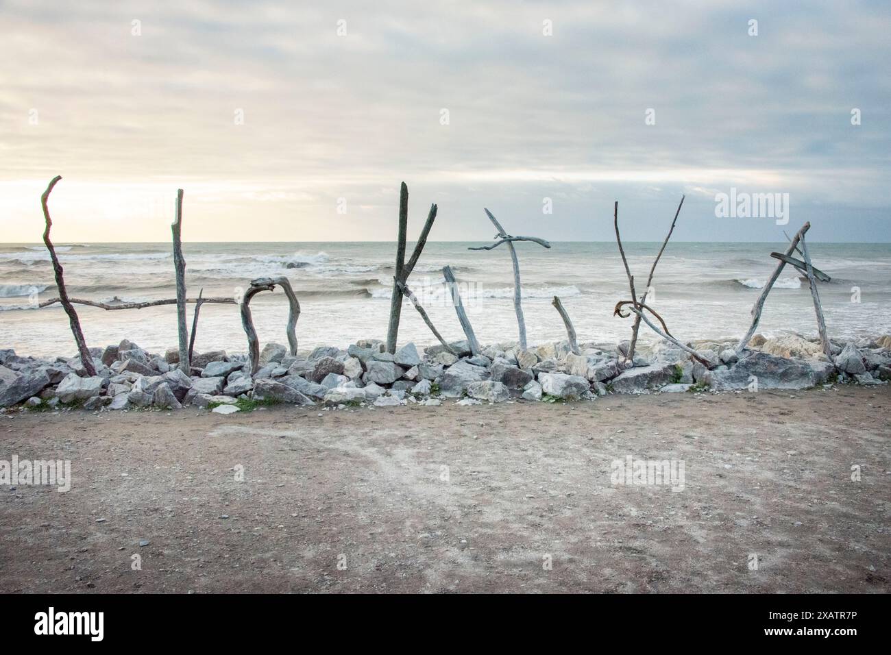 Hokitika Beach - Neuseeland Stockfoto