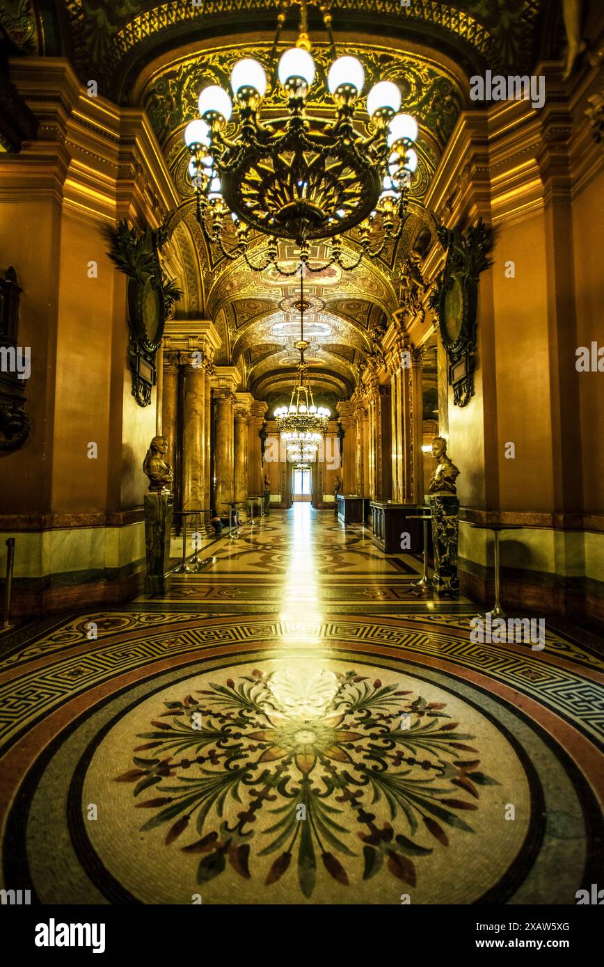 Das Avant-Foyer der Opera Garnier - Paris, Frankreich Stockfoto