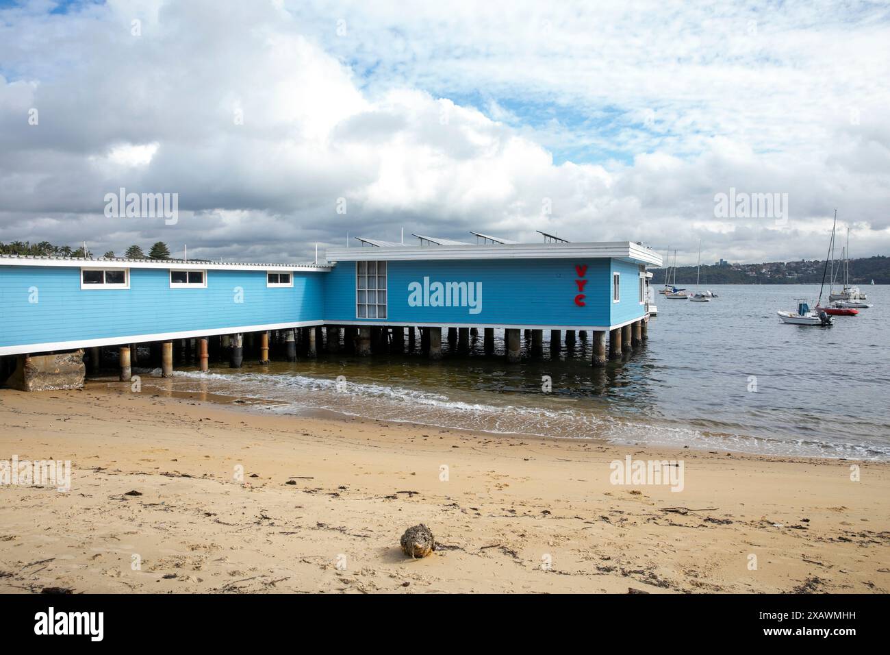 Vaucluse Amateur Yacht Club Gebäude am Watsons Bay Beach, Sydney Hafen, NSW, Australien Stockfoto