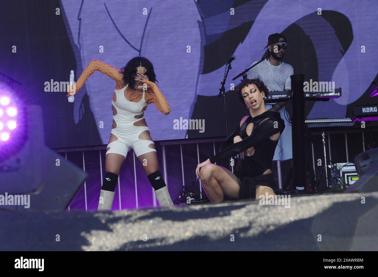 CA. 08. Juni 2024. RaiNao bei LA Pride in the Park, LA State Historic Park, Los Angeles, CA, 8. Juni 2024. Quelle: Elizabeth Goodenough/Everett Collection/Alamy Live News Stockfoto