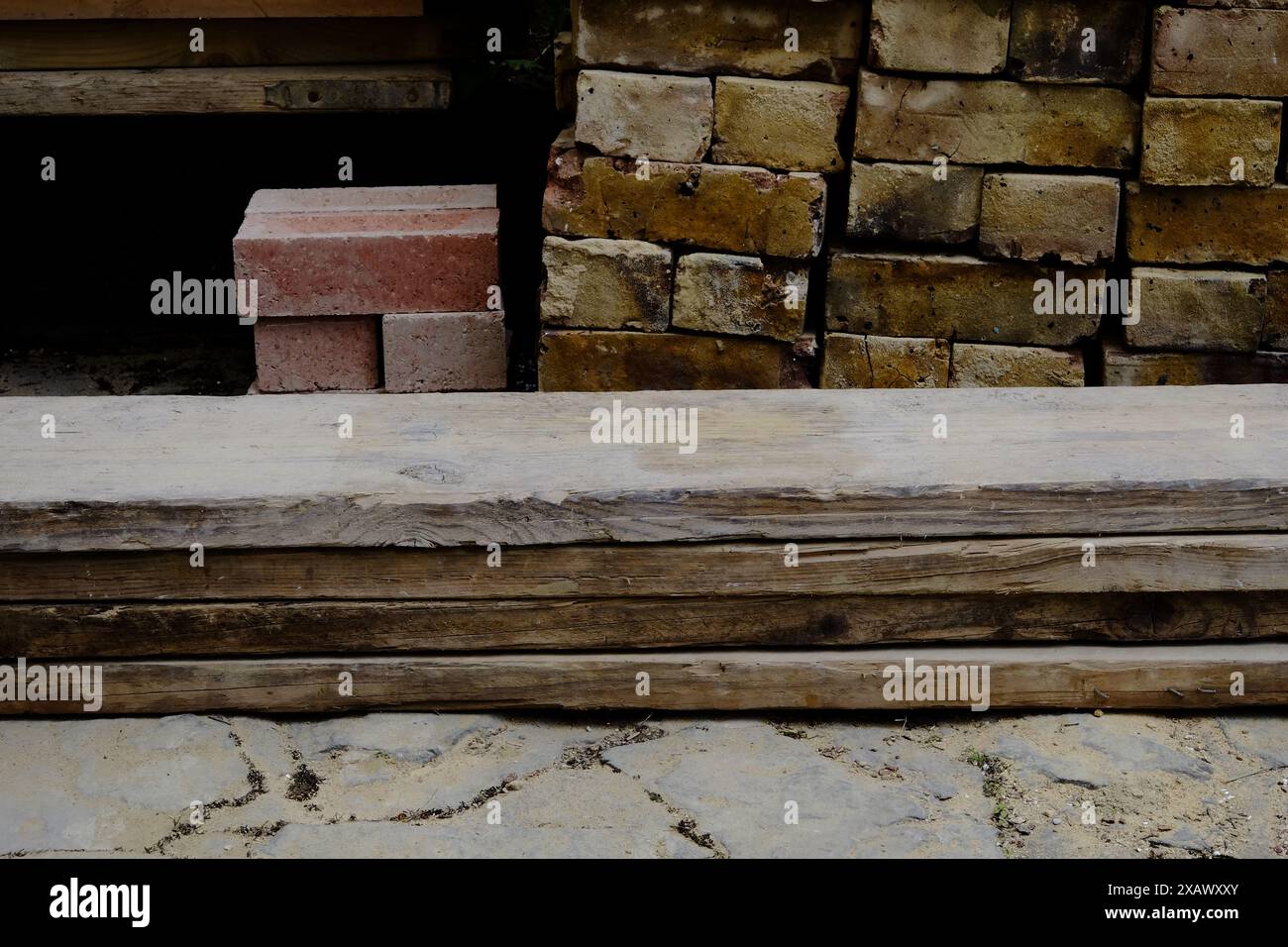 Die Bauarbeiten Stockfoto