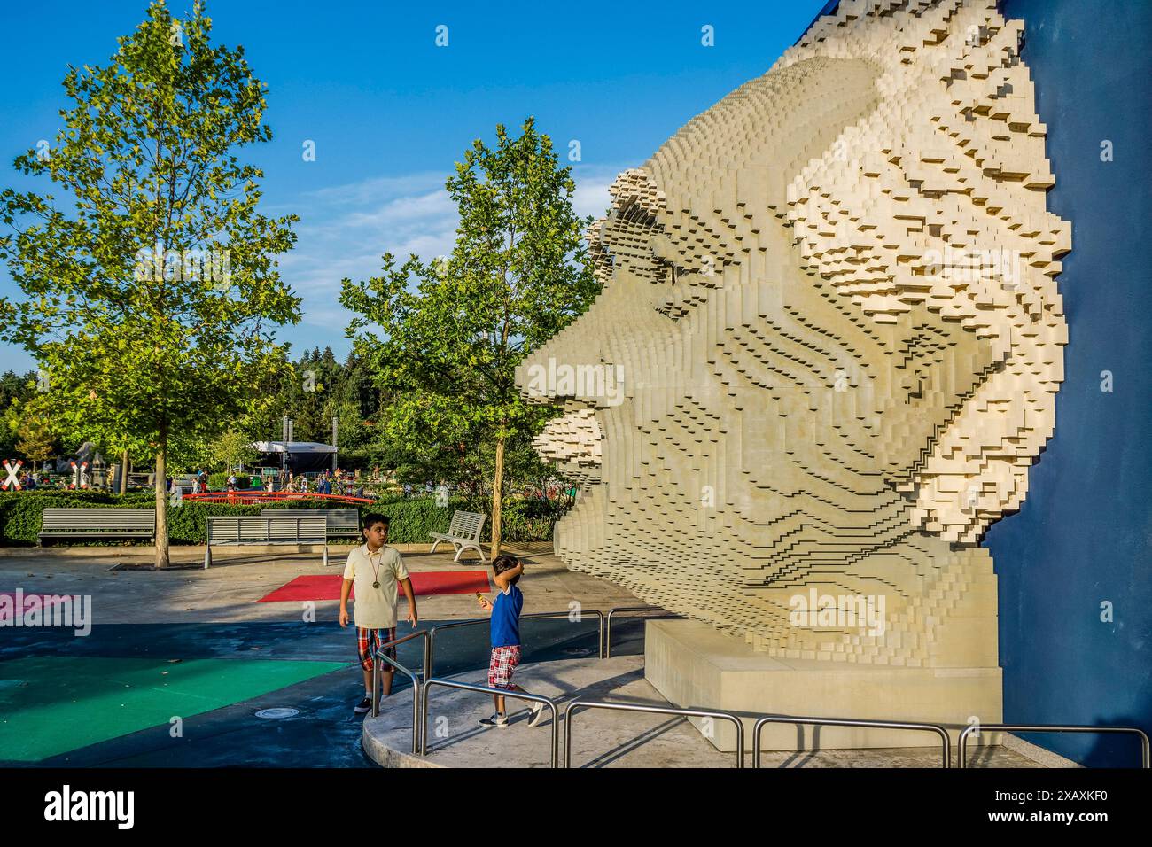 Montageteile, Legoland Vergnügungspark, Günzburg, Deutschland, Europa Stockfoto