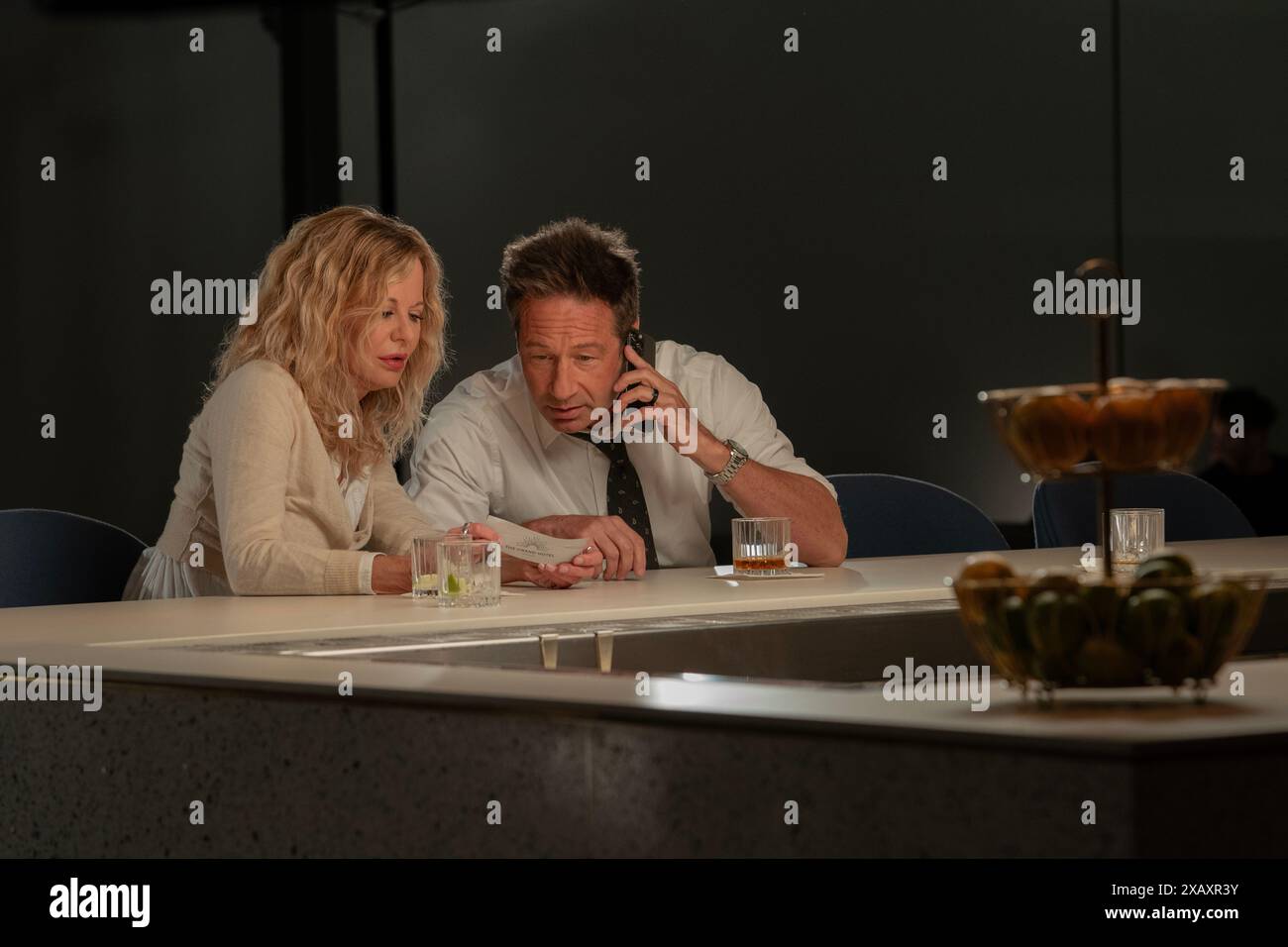 DAVID DUCHOVNY und MEG RYAN in WHAT HAPPENS LATER (2023), Regie: MEG RYAN. Quelle: Ten Acre Films/Rockhill Studios/Das Films/Prowess Pictures/Album Stockfoto