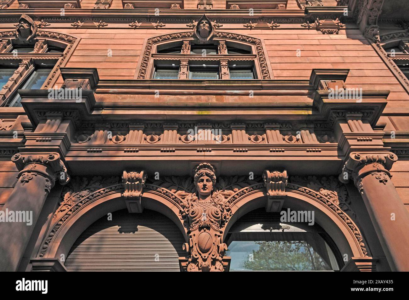 Detail der alten Universität Heidelberg, Baden-Württemberg, Deutschland Stockfoto
