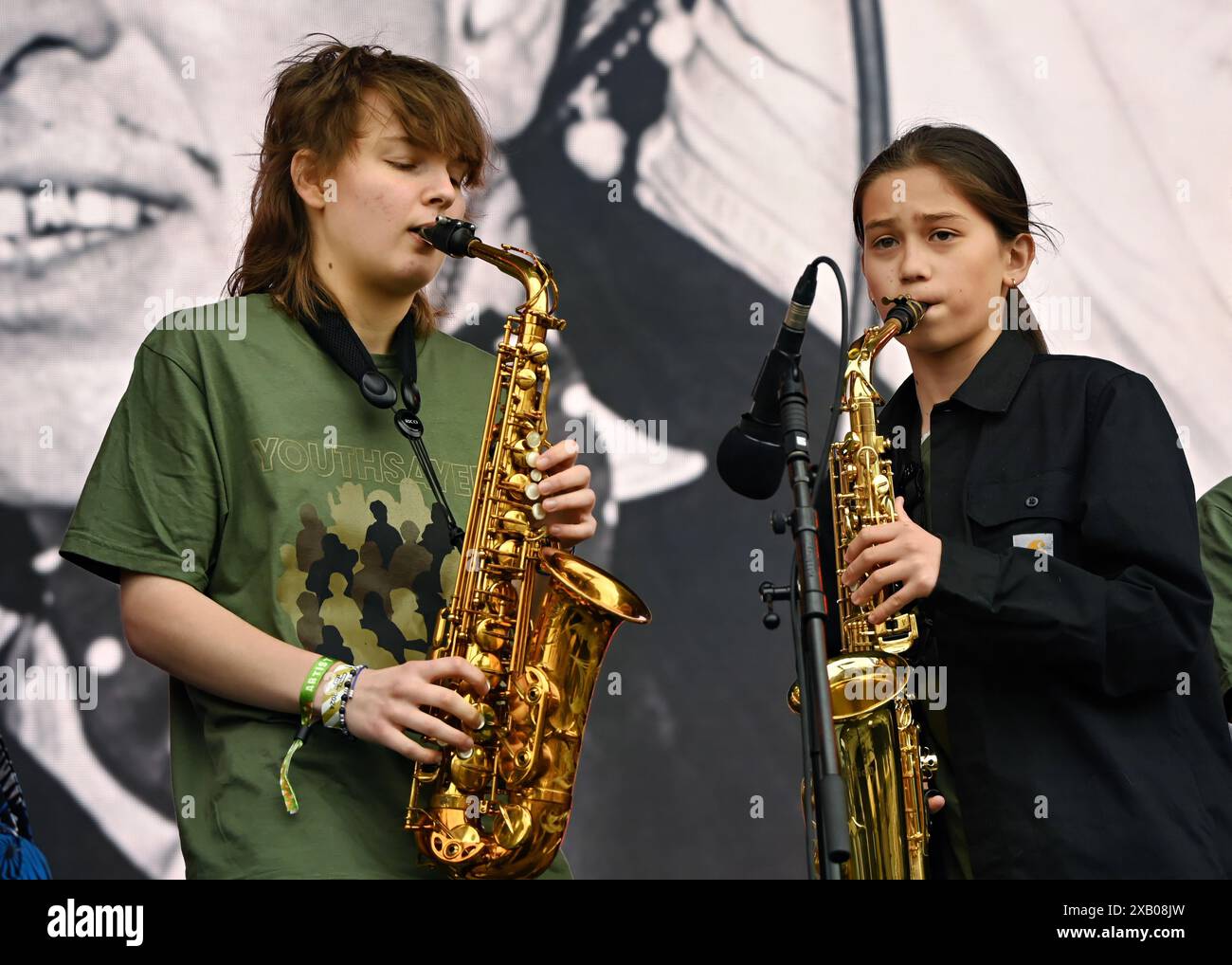 London, Großbritannien. Juni 2024. Youthsayers treten bei der Lambeth Country Show 2024 im Brockwell Park in London auf. Quelle: Siehe Li/Picture Capital/Alamy Live News Stockfoto