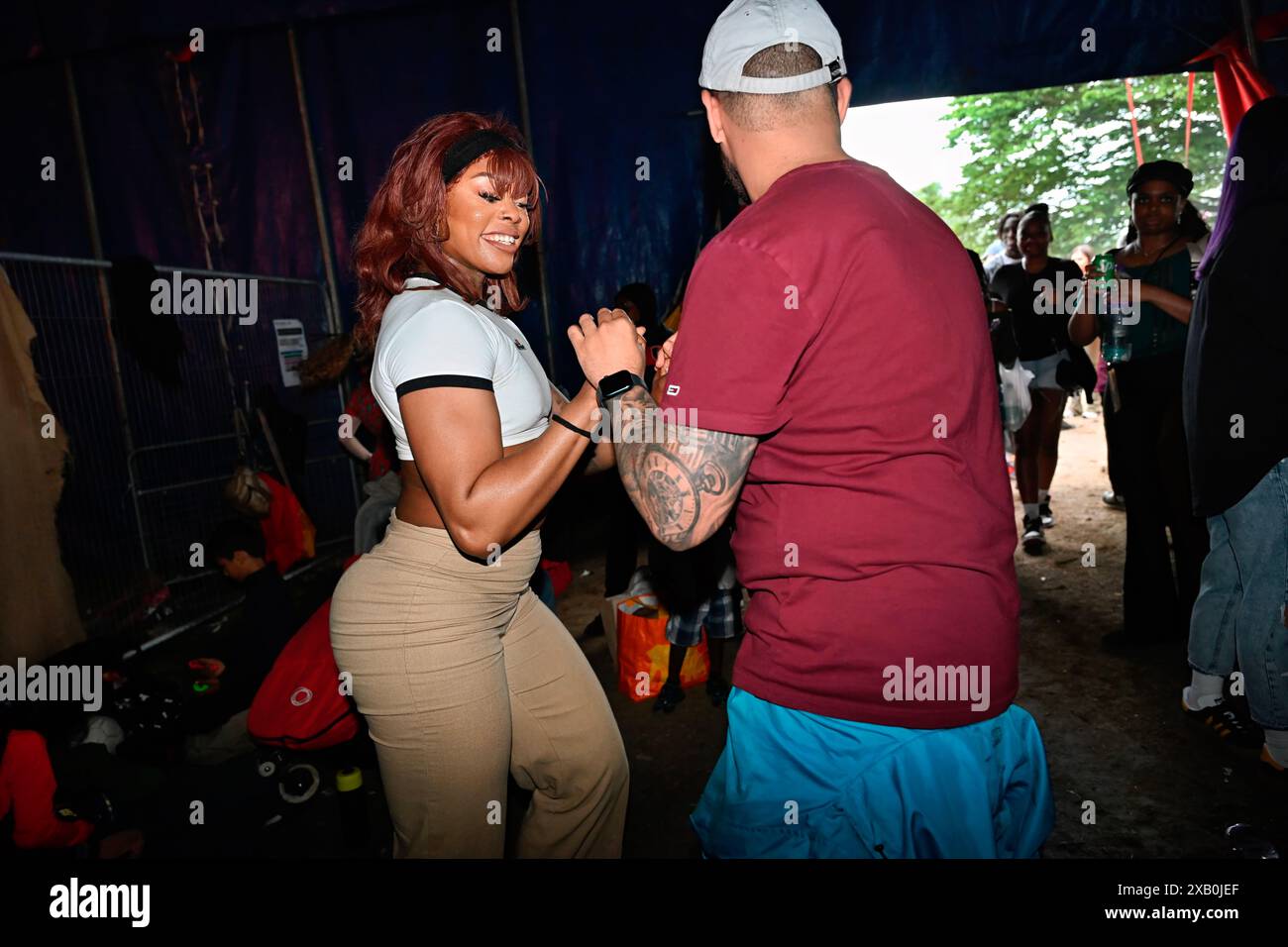 London, Großbritannien. Juni 2024. Tausende Reggers-Fans besuchen die Lambeth Country Show 2024 im Brockwell Park, London, Großbritannien. Quelle: Siehe Li/Picture Capital/Alamy Live News Stockfoto