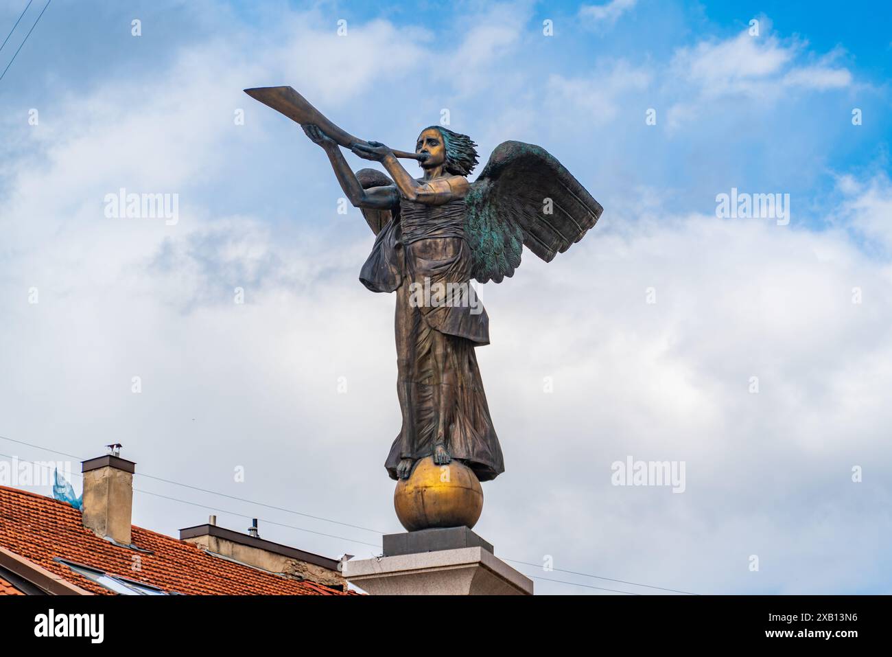 Der Engel von Uzupis in Vilnius, Litauen Stockfoto