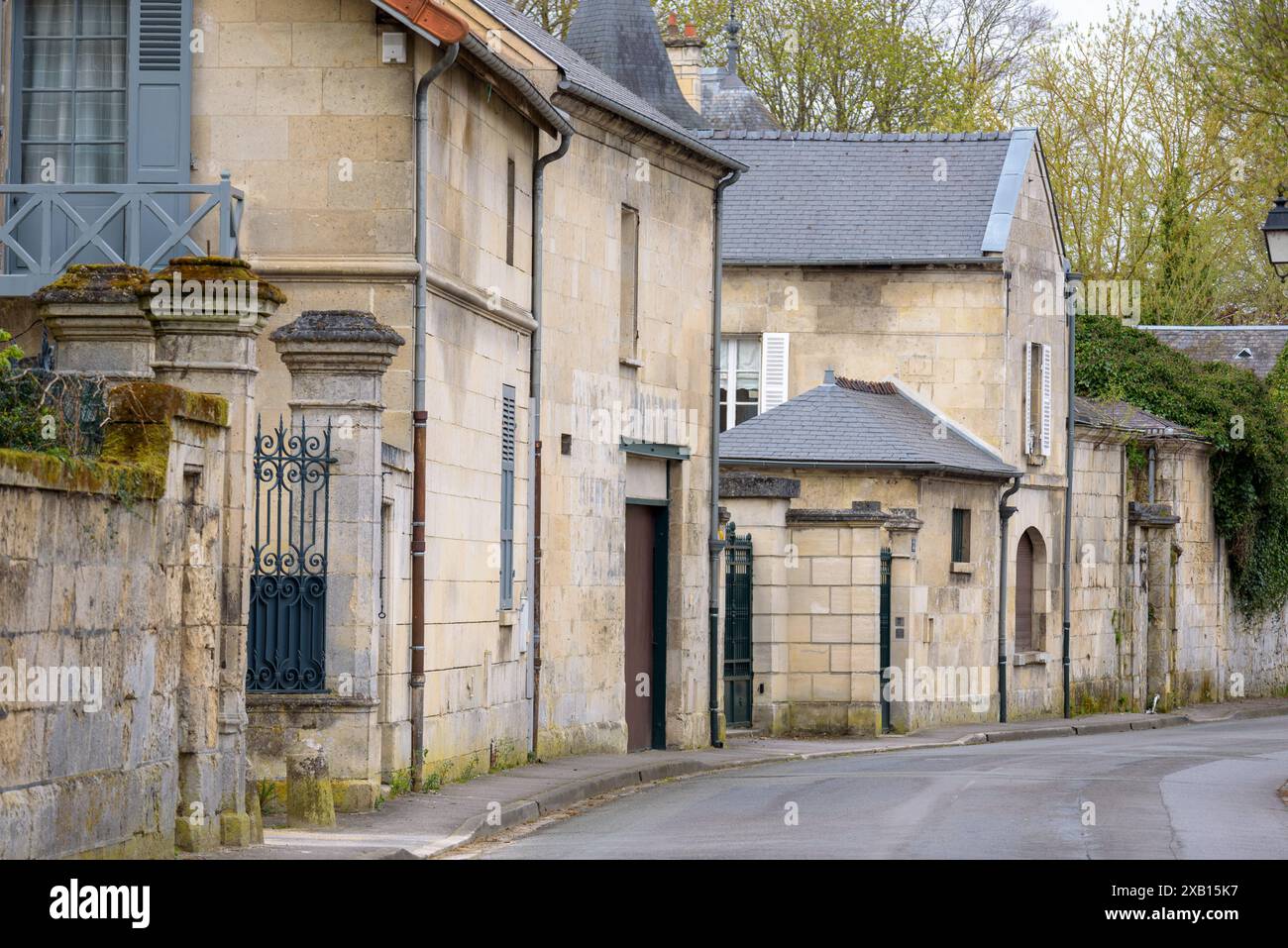 VIC sur Aisne, eine kleine Stadt in Picardie, Frankreich Stockfoto