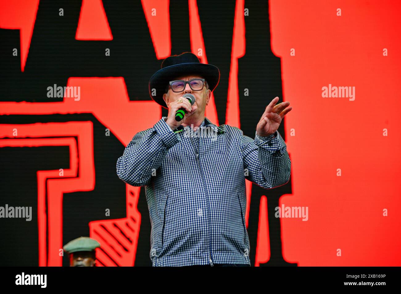 London, Großbritannien. Juni 2024. David „RAM Jam“ Rodigan MBE tritt auf der Lambeth Country Show 2024 im Brockwell Park, London, Großbritannien, auf. Quelle: Siehe Li/Picture Capital/Alamy Live News Stockfoto