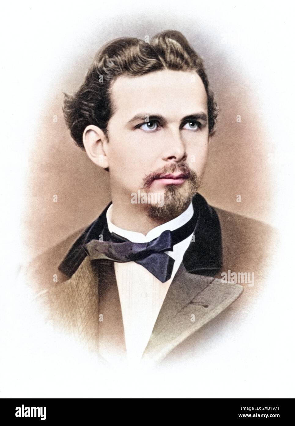 Ludwig II., 25.8.1845 - 13.6,1886, König von Bayern 10.3.1864 - 13.6,1886, Porträt, EXTRA-RIGHTS-CLEARANCE-INFO-NOT-AVAILABLE Stockfoto