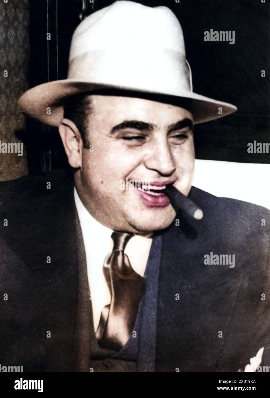 Capone, Alphonse 'Al', 17.1. 1899 - 25.1,1947, American Criminal (Chicago Outfit), Porträt, ADDITIONAL-RIGHTS-CLEARANCE-INFO-NOT-AVAILABLE Stockfoto