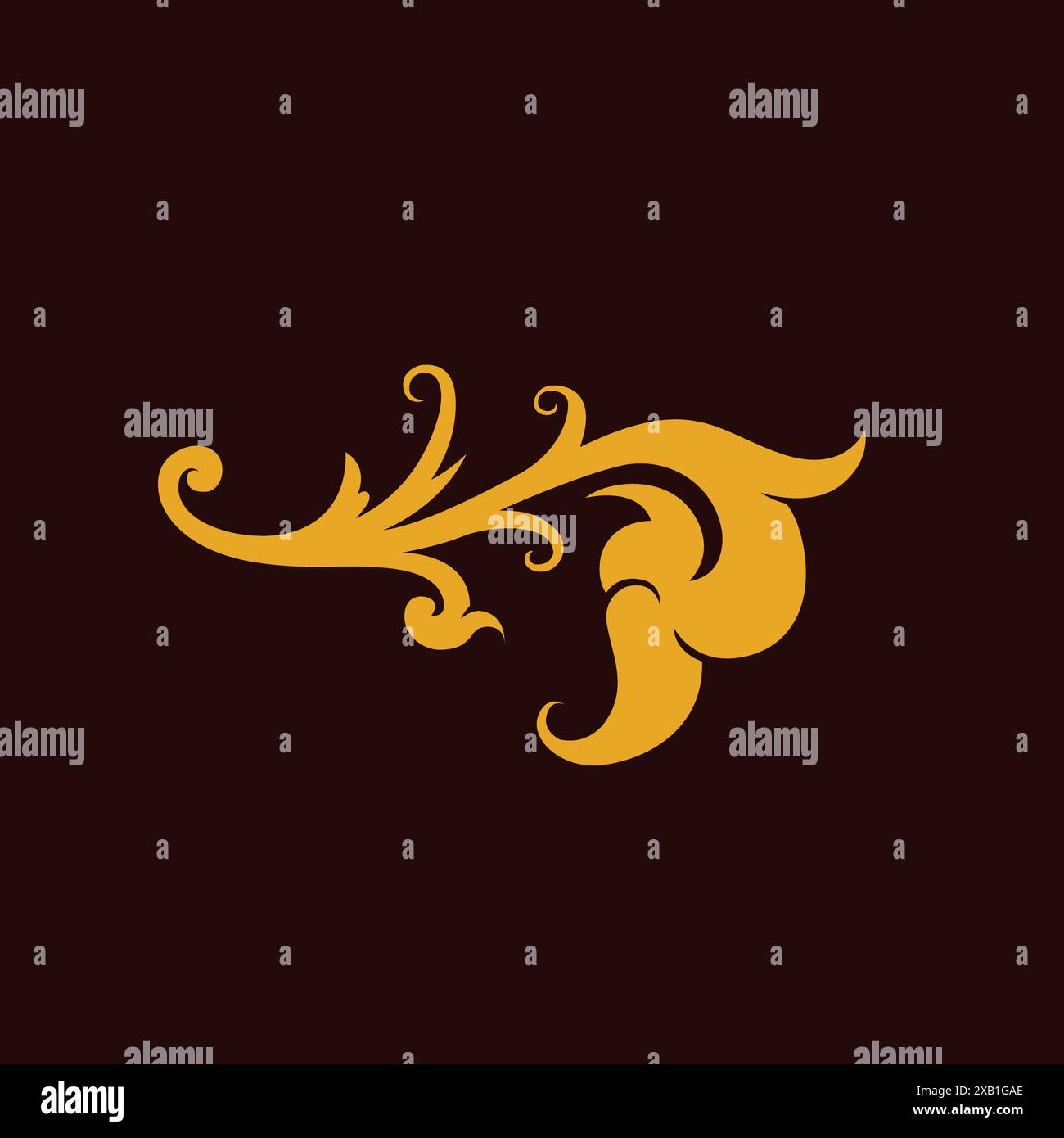 Einfaches Design Mit Blumenmotiv. Natursymbol Stock Vektor