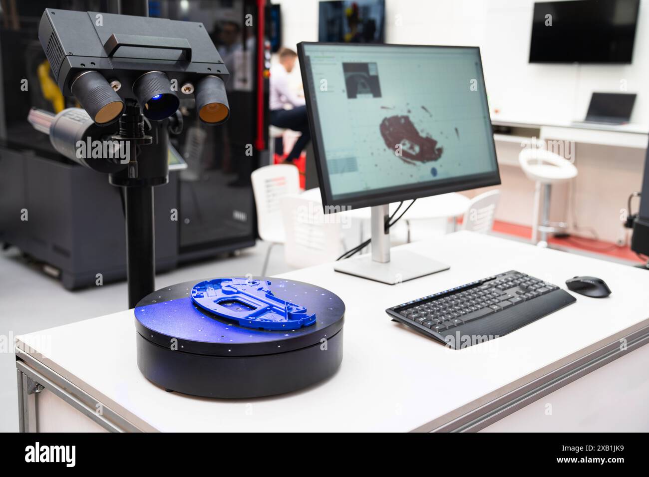 3D-Scanner für Reverse Engineering. Stockfoto