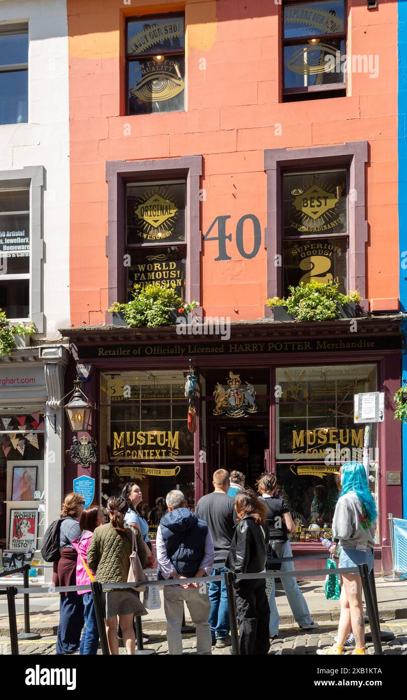 Offizieller Harry Potter Shop in der Victoria Street Edinburgh Stockfoto