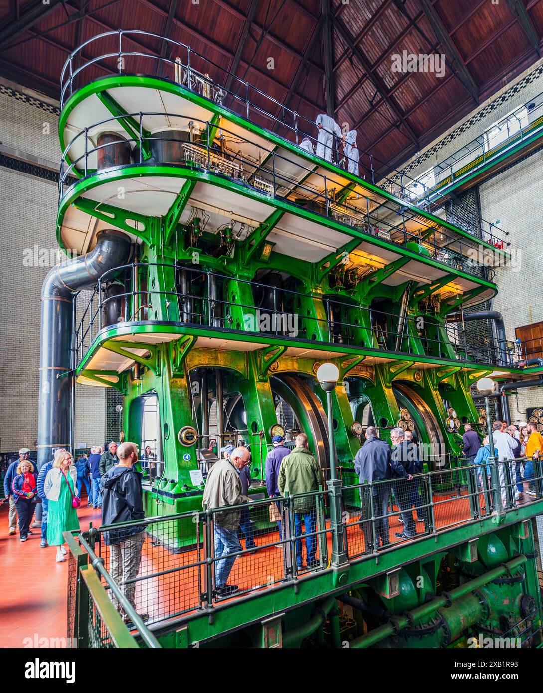 Sir William Prescott Engine, Kempton Steam Museum. Stockfoto