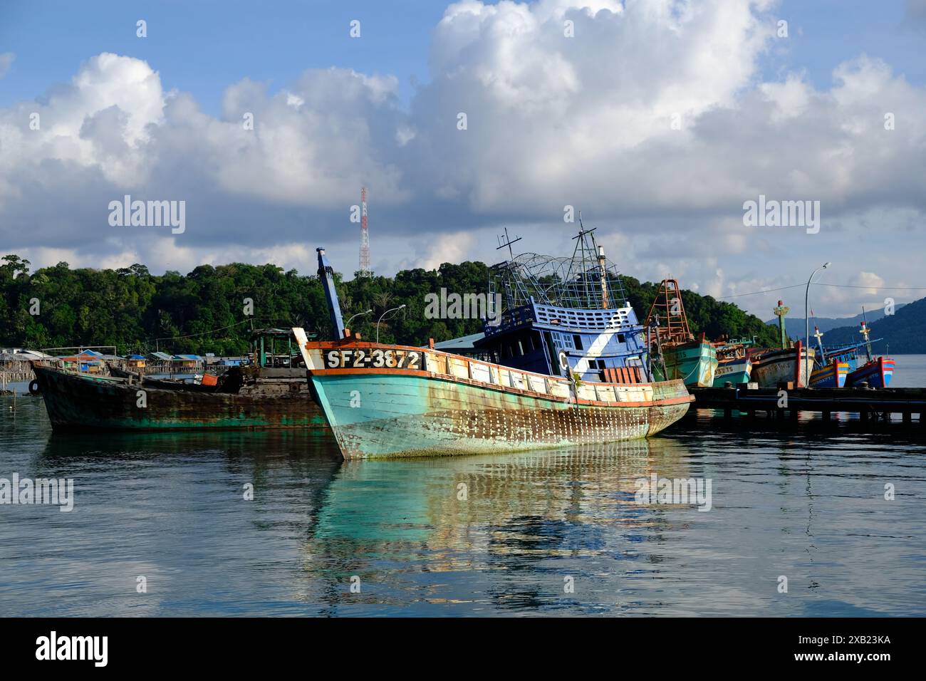 Indonesien Anambas-Inseln - Terempa vietnamesische Schiffswracks Stockfoto
