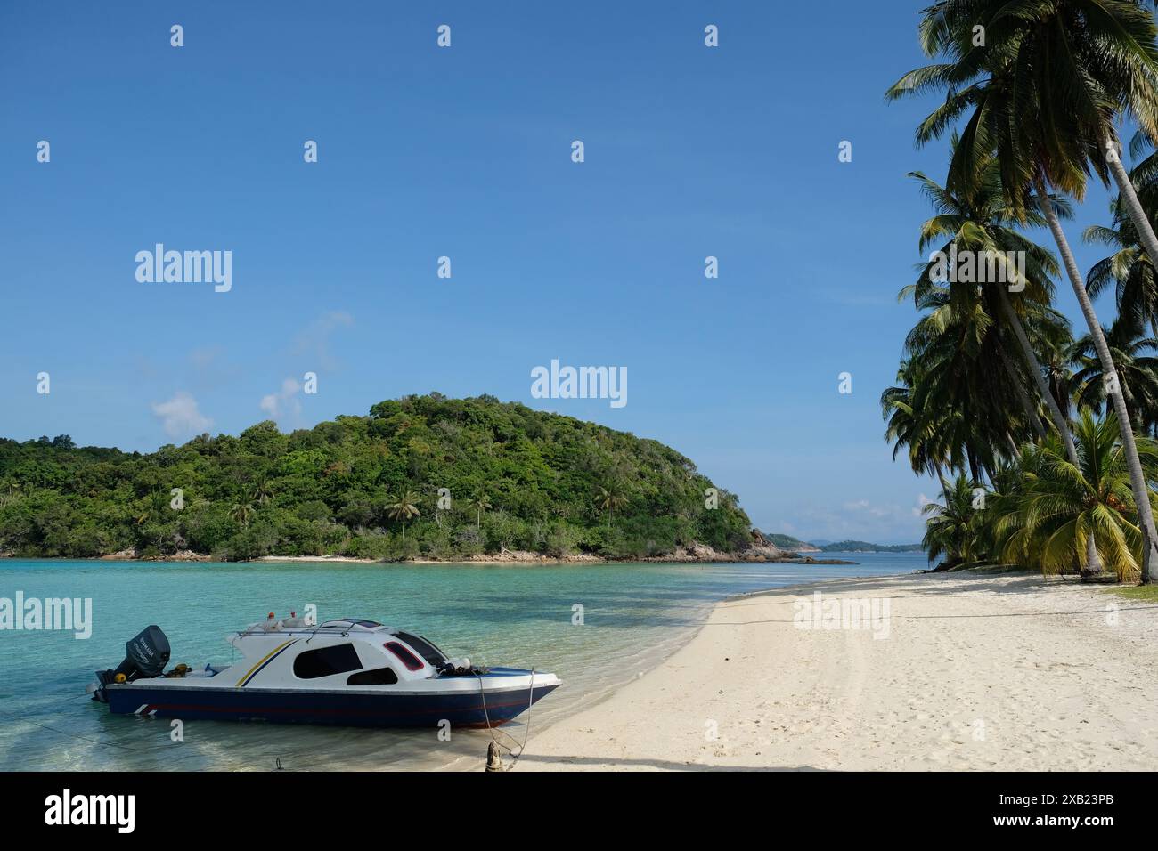 Indonesien Anambas Inseln - idyllischer Strand Stockfoto