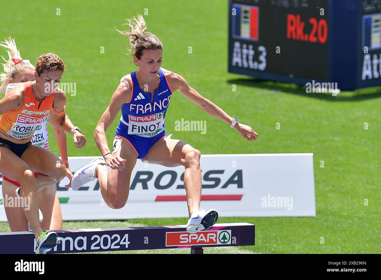 Alice Finot aus Frankreich im Einsatz während der Leichtathletik