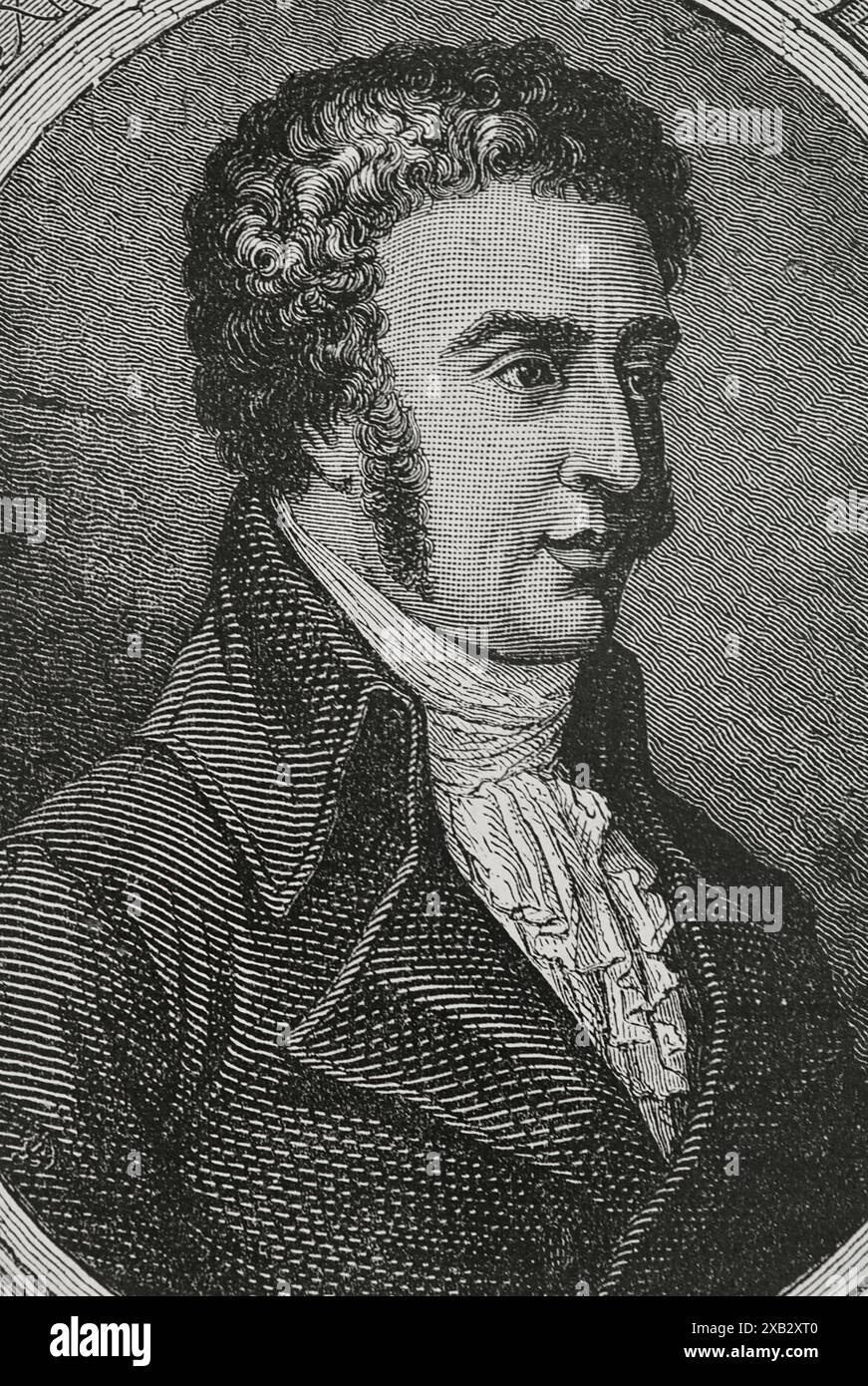 Louis Gustave le Doulcet de Pontécoulant (1764-1853). Graf von Pontécoulant. Französischer Politiker. 1792 wurde er in den Nationalkonvent für das Departement Calvados gewählt. Hochformat. Gravur. "Geschichte der Französischen Revolution". Band I, 1876. Stockfoto