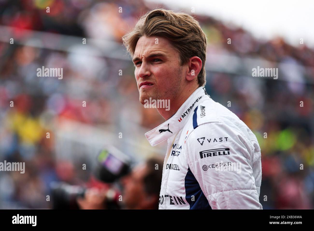 #2 Logan Sargeant (USA, Williams Racing), Formel 1 Grand Prix von Kanada auf dem Circuit Gilles-Villeneuve am 9. Juni 2024 in Montreal, Kanada. (Foto: HOCH ZWEI) Stockfoto