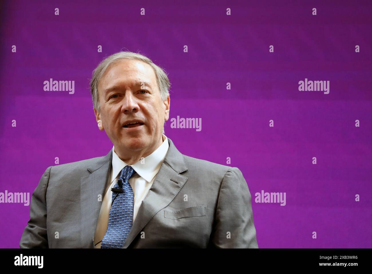 London, Großbritannien. Juni 2024. Ehemaliger US-Außenminister Mike Pompeo bei RUSI, London, UK Credit: Dominic Dudley/Alamy Live News Stockfoto
