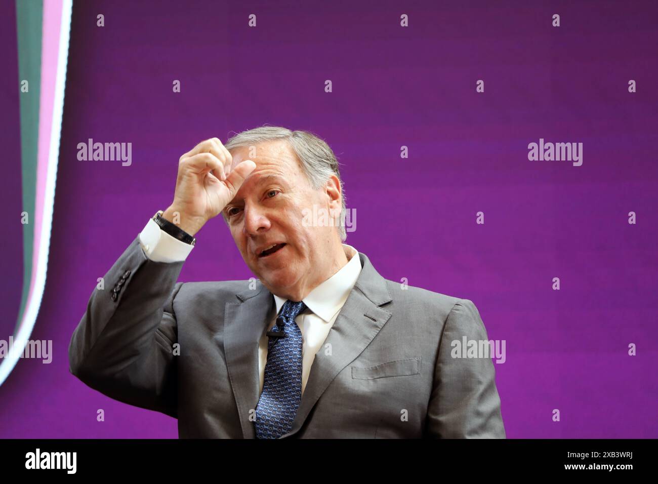 London, Großbritannien. Juni 2024. Ehemaliger US-Außenminister Mike Pompeo bei RUSI, London, UK Credit: Dominic Dudley/Alamy Live News Stockfoto