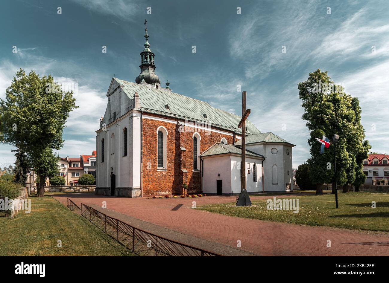 Kirche des Heiligen Geistes - römisch-katholische Pfarrkirche in Lowicz, Woiwodschaft Lodz Stockfoto