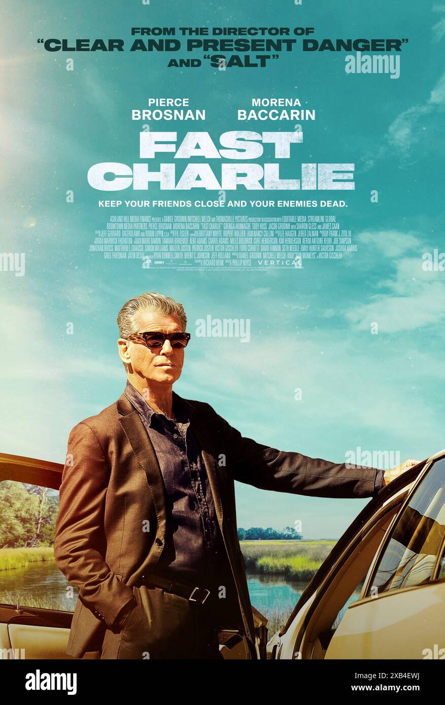Schnell Charlie Pierce Brosnan Stockfoto