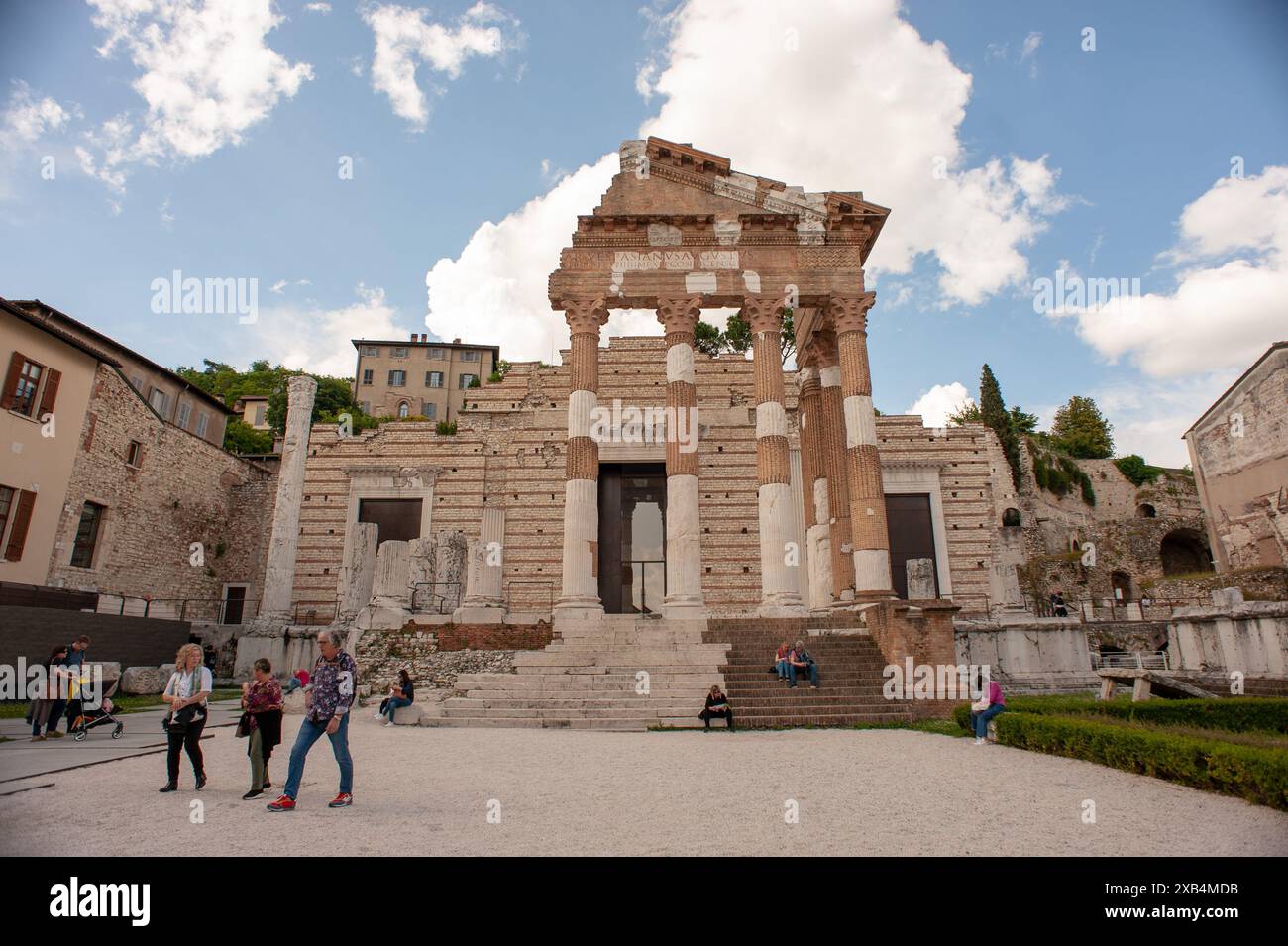 25. Mai 2024: Brescia, Italien: sito archeologico antica Roma. © Andrea Sabbadini Stockfoto