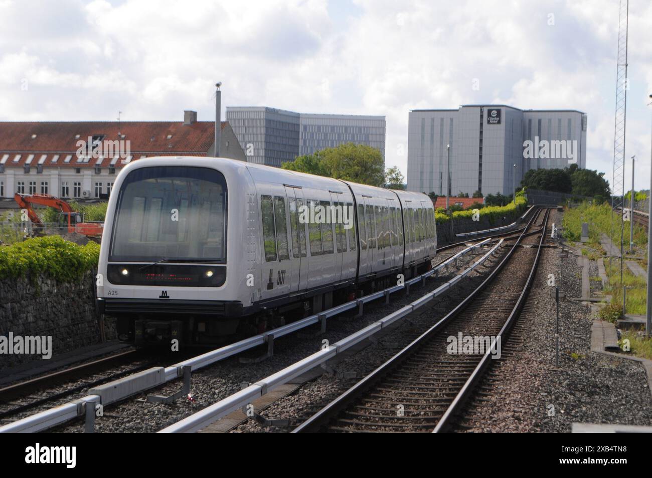 Kopenhagen/Dänemark/10. JUNI 2024/U-Bahn-Züge in der dänischen Hauptstadt (Foto. Francis Joseph Dean/Dean Pictures) (nicht für kommerzielle Zwecke) Stockfoto