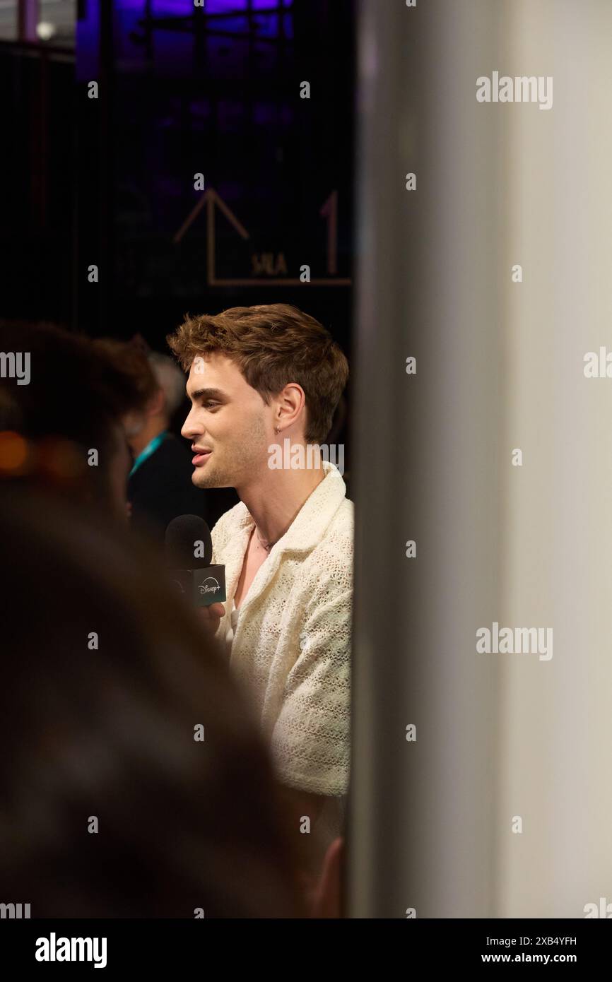 Gabriel Guevara nimmt am 6. Oktober 2024 am Fotoruf der neuen Disney-Serie „Desde el Manana“ in Madrid Teil. (Foto: Hazhard Espinoza Vallejos/NurPhoto) Credit: NurPhoto SRL/Alamy Live News Stockfoto