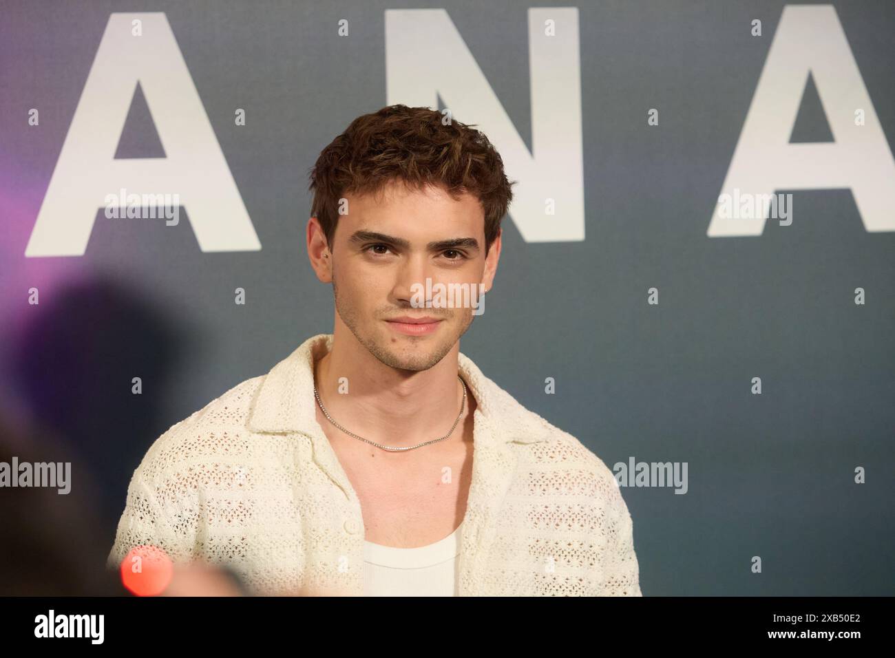 Gabriel Guevara nimmt am 6. Oktober 2024 am Fotoruf der neuen Disney-Serie „Desde el Manana“ in Madrid Teil. (Foto: Hazhard Espinoza Vallejos/NurPhoto) Credit: NurPhoto SRL/Alamy Live News Stockfoto