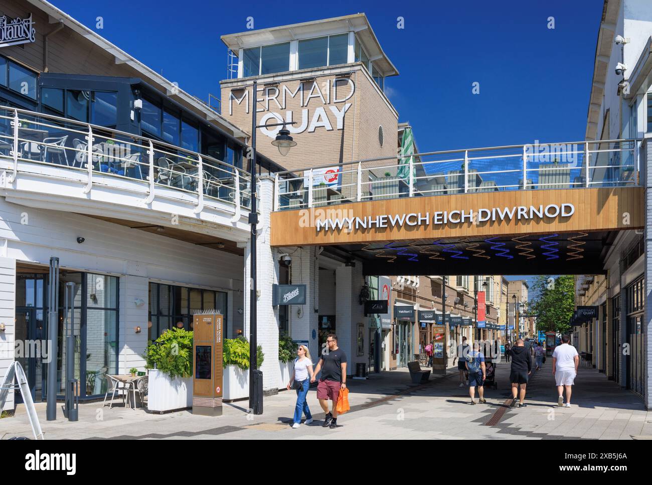 Mermaid Quay, Cardiff Bay, Wales Stockfoto