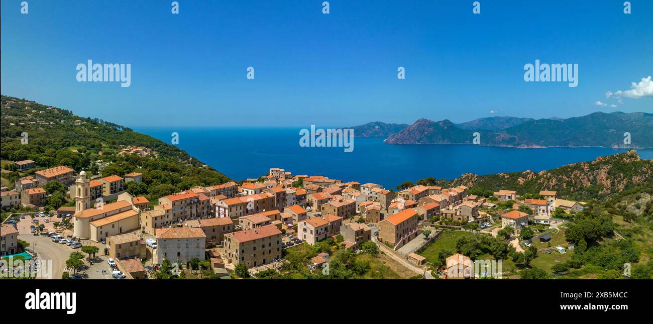 FRANKREICH, CORSE-DU-SUD (2A) PIANA, LUFTAUFNAHME Stockfoto