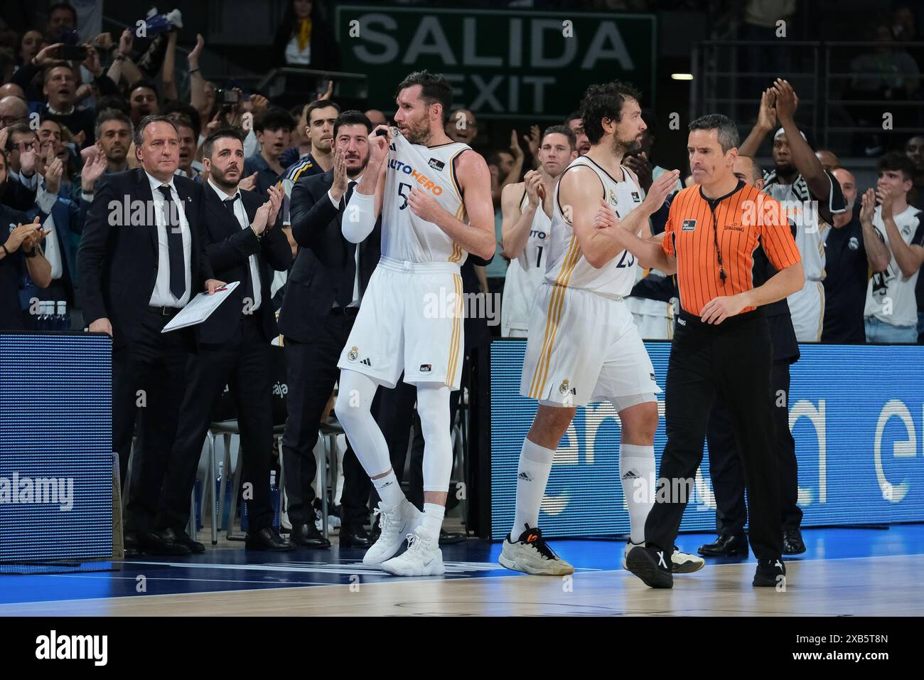 Rudy Fernández von Real Madrid während des Basketballspiels der Liga ACB Endesa, das am 10. Juni zwischen Real Madrid und UCAM Murcia im Wizink Center ausgetragen wurde, Stockfoto